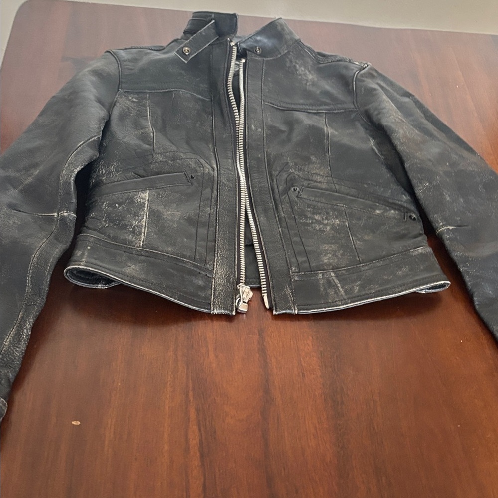 Edgy Black Leather Jacket